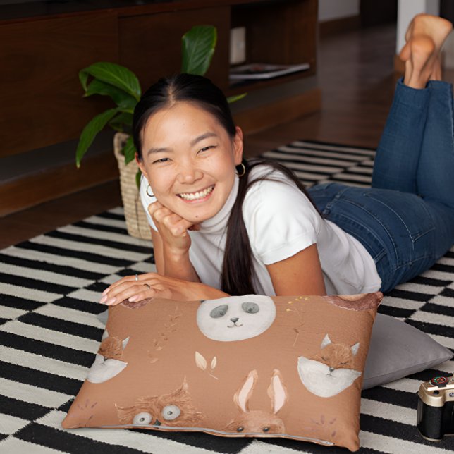 Housse D'oreillers Pillowcase Visages animaux Brown (Créateur téléchargé)