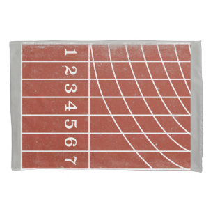 Housse D'oreillers Pilote de piste rouge de style désespéré