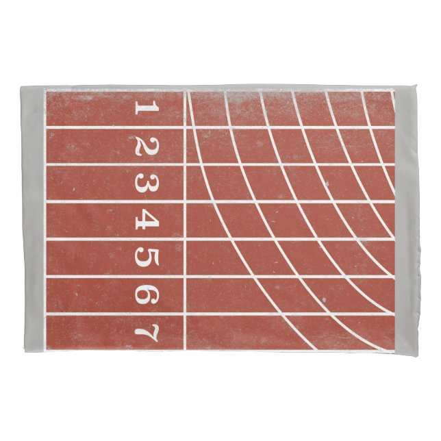 Housse D'oreillers Pilote de piste rouge de style désespéré (devant)