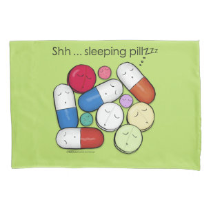 Housse D'oreillers Pilules de sommeil-médicaments