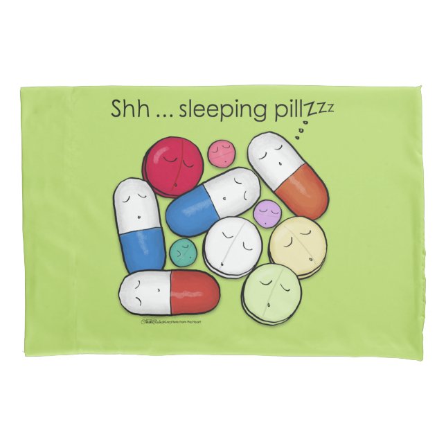 Housse D'oreillers Pilules de sommeil-médicaments (devant)