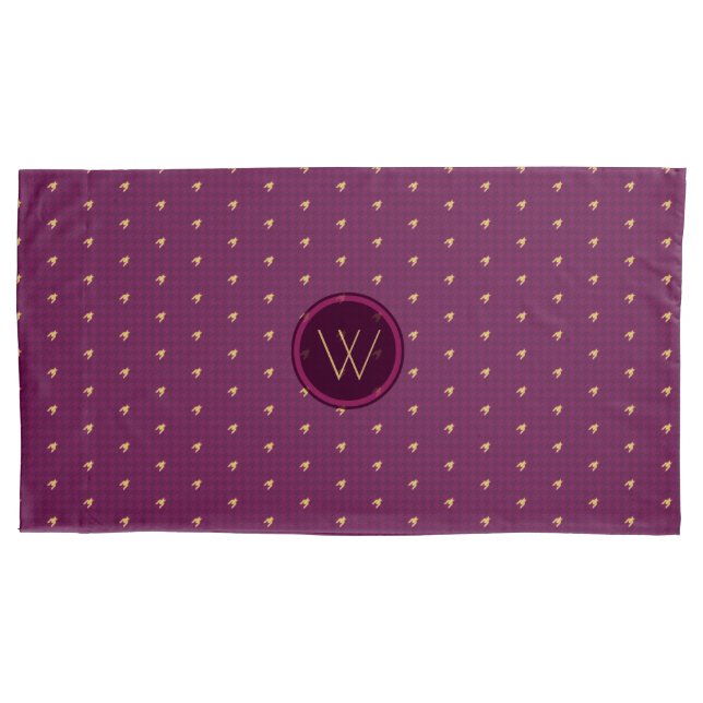 Housse D'oreillers Pink avec Coussin Coque or Accent (devant)