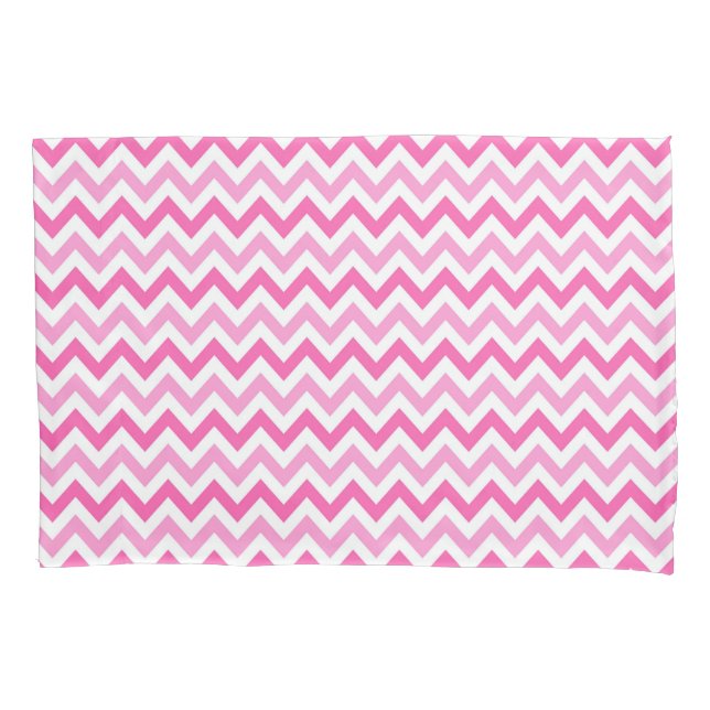 Housse D'oreillers Pink Chevron Breast Cancer Awareness Pattern (devant)