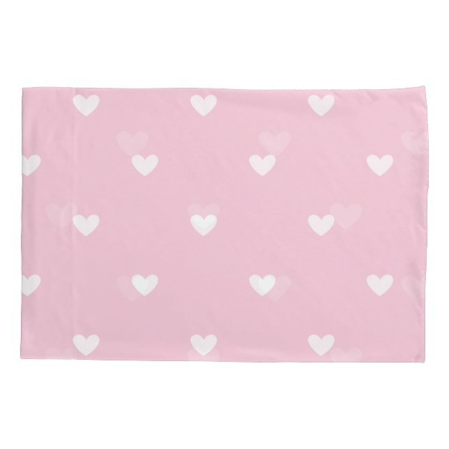 Housse D'oreillers Pink Hearts  (Dos)