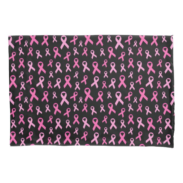 Housse D'oreillers Pink Ribbon Breast Cancer Awareness Pattern (devant)