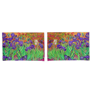 Housse D'oreillers PixDezines Van Gogh Iris/Pourpre/St. Remy