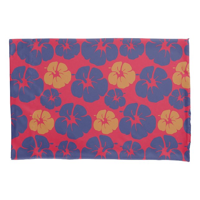 Housse D'oreillers Plage Hibiscus Tropical Floral (devant)