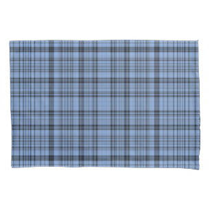 Housse D'oreillers Plaid de bleu de bleuet