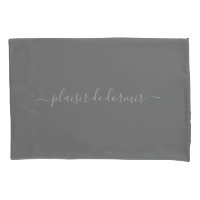 Plaisir de Dormir personnalisé en Pillowcase gris