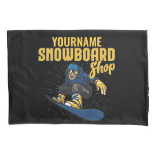 Housse D'oreillers Planche À Neige Sur Mesure Snowboard Shop Big Air