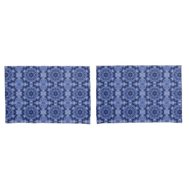 Housse D'oreillers Planche bleue (devant-Set)