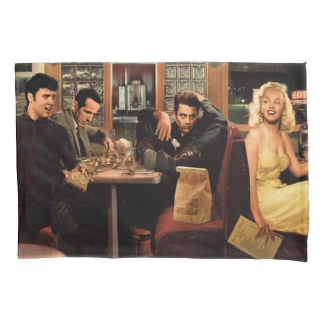 Housse D'oreillers Plat bleu 2 (devant-gauche)