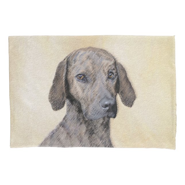 Housse D'oreillers Plott Peinture - Cute Original Chien Art (devant)