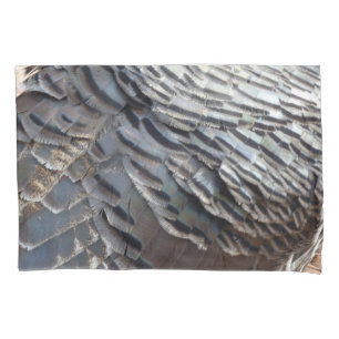 Housse D'oreillers Plumes de Dindon Sauvage II Design Abstrait de la