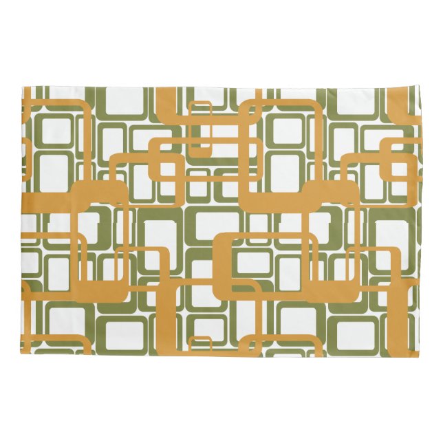 Housse D'oreillers Plus D'Ouverture Des Rectangles Modernes Du Milieu (Dos)