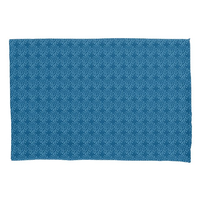 Housse D'oreillers Points et Cercles Bleus Amusant Doux  (devant)