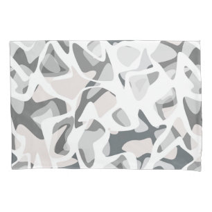Housse D'oreillers Points gris clair motif Abstrait tacheté
