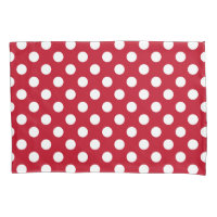 Pois blancs sur rouge