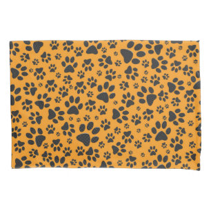Housse D'oreillers Pois de chien noir et blanc Pointe Polka sur dahli