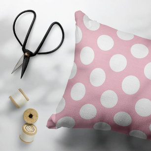 Housse D'oreillers Pois roses, Motif Pointe Polka, Points, Pointe