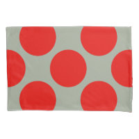 Pois rouge diagonal géométrique sur toute couleur