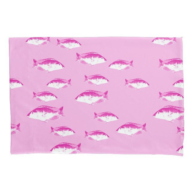 Housse D'oreillers Poisson rose (devant)