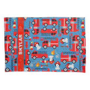 Housse D'oreillers Pompier à chiens Dalmatien Pompiers Personnalisé