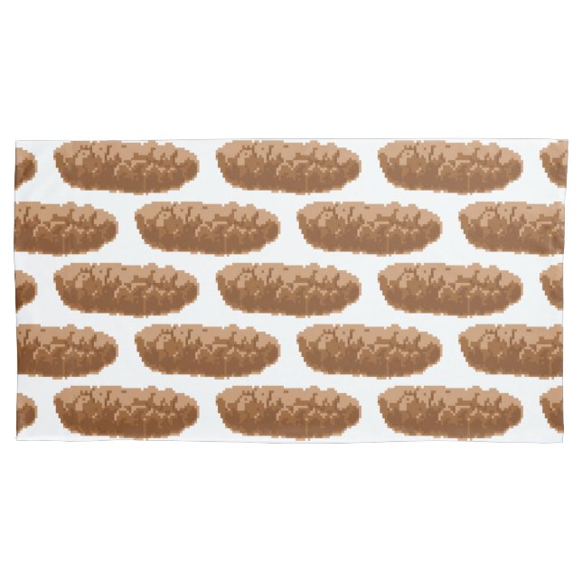 Housse D'oreillers Poop à 8 bits (devant-gauche)