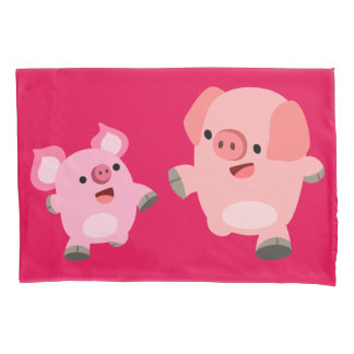 Housse D'oreillers Porcs de dessin mignons
