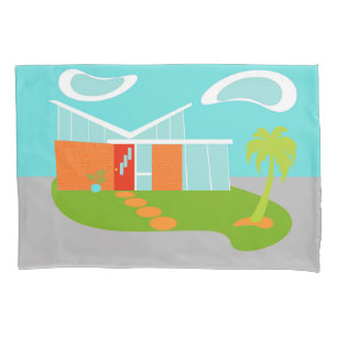 Housse D'oreillers Porte-oreiller de la maison de dessin moderne du m