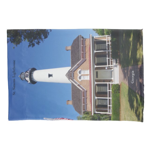 Housse D'oreillers Porte-oreiller du phare St. Simons (devant)