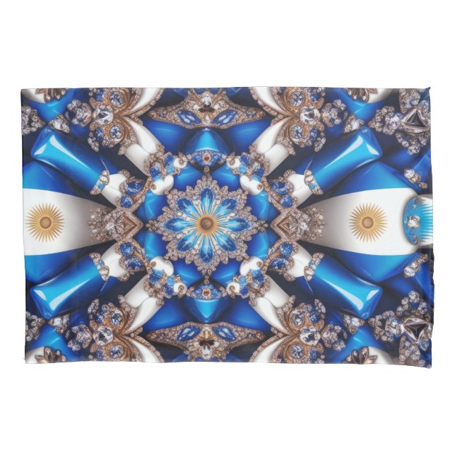 Housse D'oreillers Porte-oreiller simple aux couleurs argentines (devant)