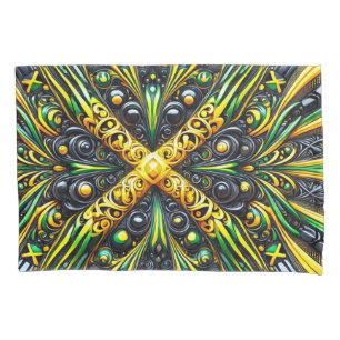 Housse D'oreillers Porte-oreiller simple aux couleurs jamaïcaines