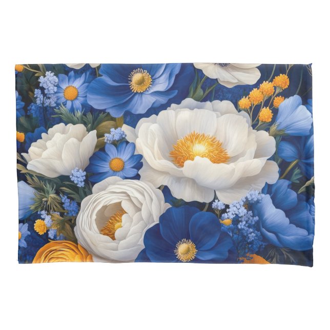 Housse D'oreillers Porte-oreiller simple standard floral (devant)