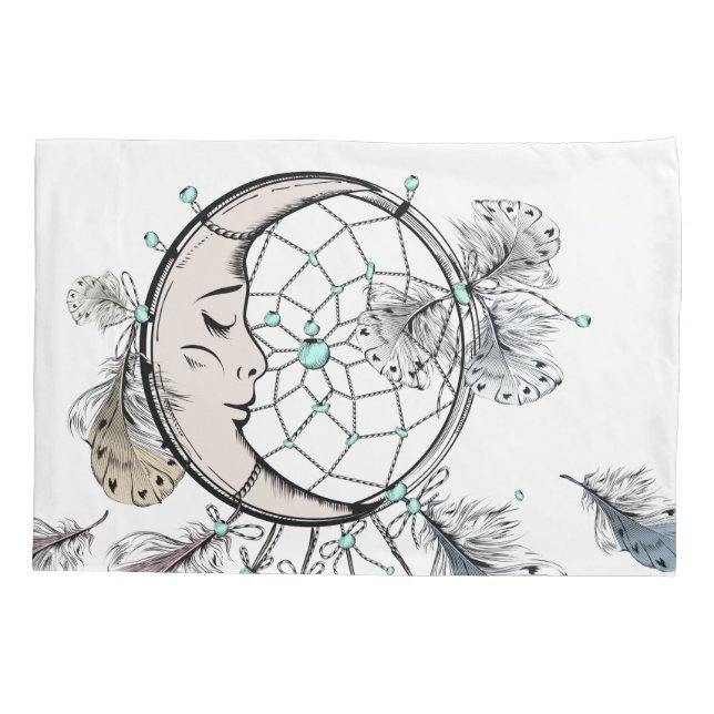 Housse D'oreillers Porte-oreillers Dreamcatcher (Dos)