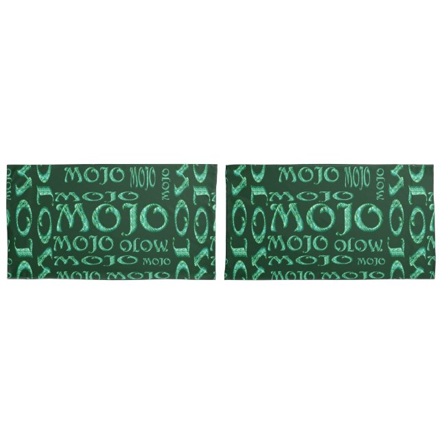 Housse D'oreillers Porte-oreillers mojo vert roi (devant-Set)