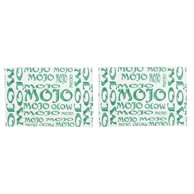 Housse D'oreillers Portes-oreillers blancs Mojo (devant-Set)