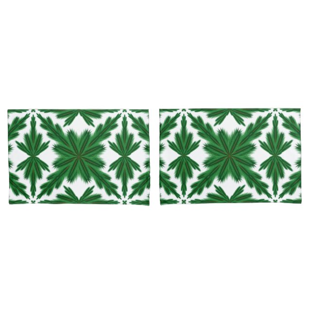 Housse D'oreillers Portes-oreillers standard Pine Mandala (devant-Set)