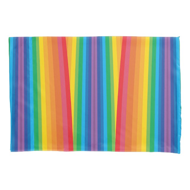 Housse D'oreillers Portes-oreilles Retro Rainbows (2 tailles) (devant-gauche)