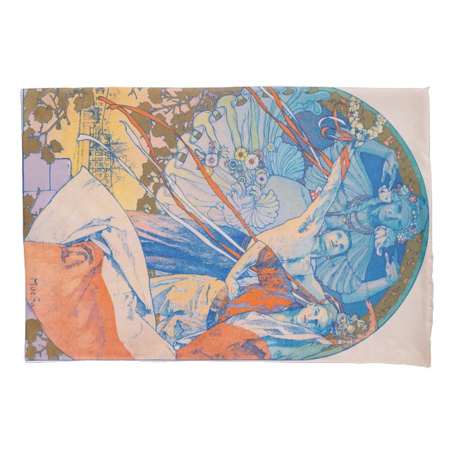 Housse D'oreillers Poster d'Alphonse Mucha pour le Sokol Festival (19 (devant-gauche)