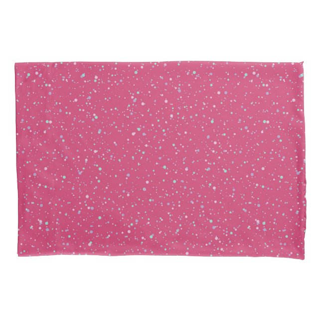 Housse D'oreillers Pots de peinture Pastel Raspberry Pink (devant)