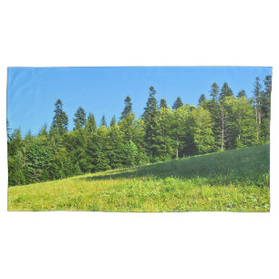 Housse D'oreillers Prairie verte des Carpates – Impression de montagn
