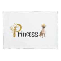 Princesse Chihuahua Pillowcase personnalisée