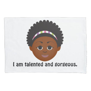 Housse D'oreillers #Proud2BNaturalMe Coque de Coussin d'affirmation p