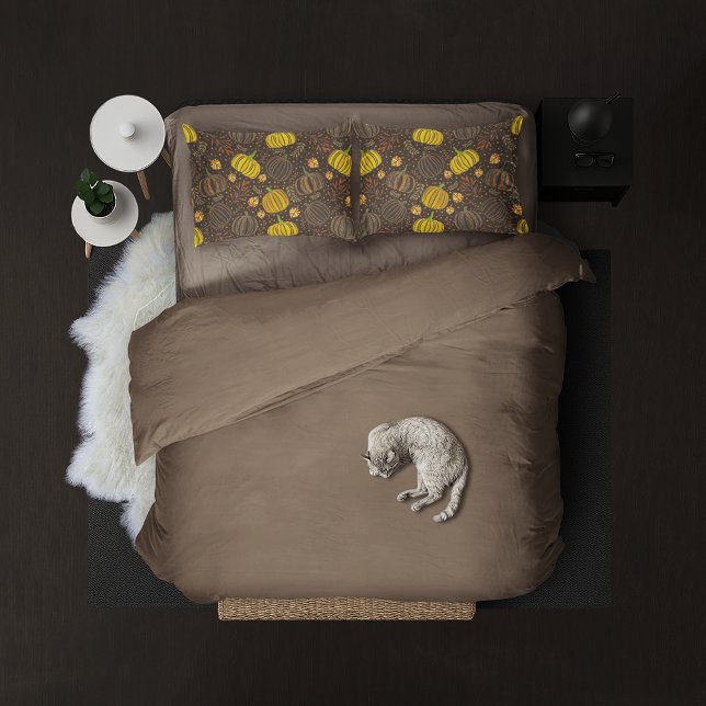 Housse D'oreillers Pumpkins Autumn Fall Harvest Pattern (Créateur téléchargé)