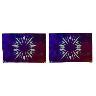 Housse D'oreillers Purple Tie Dye Pillowcase