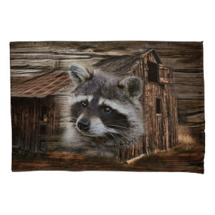 Housse D'oreillers Raccoon À L'Ancienne Grange