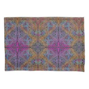 Housse D'oreillers Rainbow Kaleidoscope Mandala