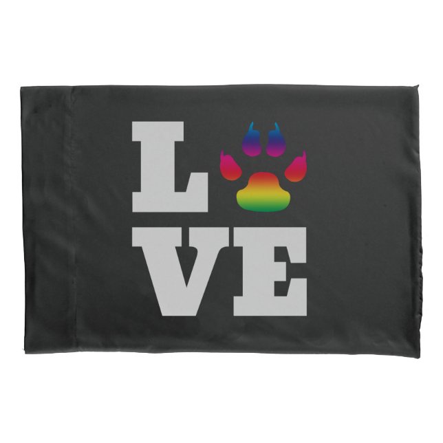 Housse D'oreillers Rainbow paw (devant)