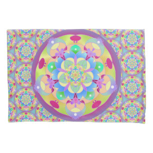 Housse D'oreillers Rainbow Song Mandala